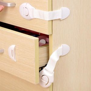 Baby Safety Lock Security Locks Cabinet Desk Drawer Längt Bendy Plastic Locker Child Security Products Gratis frakt
