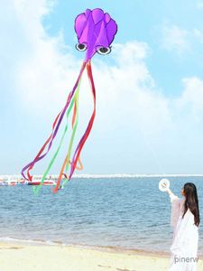 Kite Accessories YongJian kite 3D Octopus Kite with Long Colorful Tail for Adults with Long Tail Long-Perfect for Beach or Park by yongjian kite