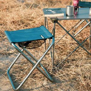 Camp Furniture Outdoor Chair Camping Portable Folding Aluminum Foldable Fishing Seat Hiking Tools Large Picnic Stool For Adult