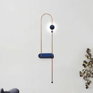 Lampada da parete moderna e minimalista creativa soggiorno TV sfondo modello camera da letto comodino corridoio El Light con interruttore