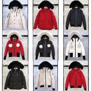 Piumino invernale Abbigliamento alce Piumino Cappeggio Classico Parka Cappotti per uomo Donna Abbigliamento Giacca a vento spessa Designer Tirapugni con cappuccio l5pr #