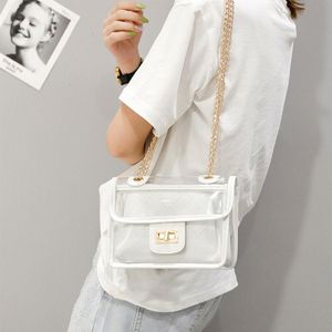 مصمم- حقيبة جيلي شفافة 2020 أزياء جديدة عالية الجودة PVC حقيبة اليد الحلوة الفتاة الحلوة