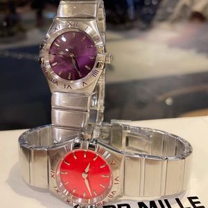 Women Watch Designer zegarki kwarcowe zegarki kolorowe tarczę na rękę Rzymskie cyfry rzymskie 28 mm okrągłe tarcze twarz moda dama zegarków eleganckie prezenty dla kobiet