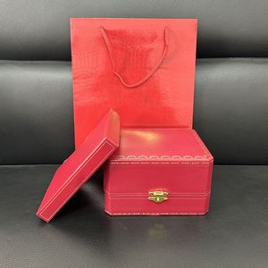 Spedizione gratuita Orologio rosso Scatola originale Documenti Borsa di carta Scatole regalo Borsa Orologio a palloncino Usa Scatole per orologi Custodie per borse Scatole misteriose Scatole di design Scatola per orologi Dhgate lnb