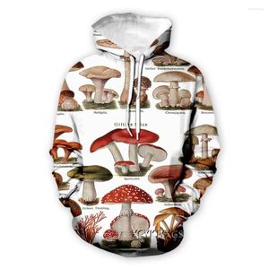 Мужские толстовки Amazon's Selling Mushroom Art 3D Digital Printing с длинным рукавом Повседневный свитер с капюшоном Прямые продажи с фабрики