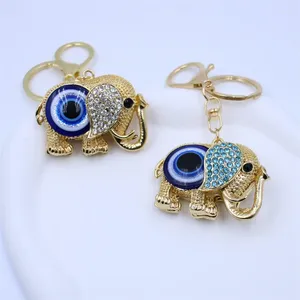 Брелки Lucky Evil Eye Charms Брелок Слон Кулон Кисточка Брелок Мужчины Женщины Модные Ювелирные Изделия Автомобиль