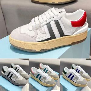 Män designer sko casual skor nya kvinnor skor läder snörning sneaker lady plattform springa tränare platt botten kvinna gym sneakers stor storlek 35-44