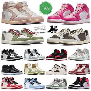 Nike Air Retro Jordan 1 Jordan1s Travis Scott OG Black White 1 Jumpmans High Basketball Shoes Black Phantom Reverse Mocha Travis Scot. 1s Low Chicago Lost and Found Mids Sneakers