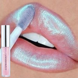 6 Farben Laser Holographischer Lipgloss Flüssiger Lippenstift Meerjungfrau Pigment Langlebiger Glitzer Lipgloss Wasserdichtes metallisches Lippen-Make-up 418