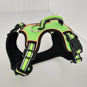 Geschirre Hundegeschirr, verstellbar, NoPull, reflektierende Nylon-Hundeleine, Brustgurt, Weste, gepolstert, mittelgroße und große Hunde, Heimtierbedarf, Halsband, Perro