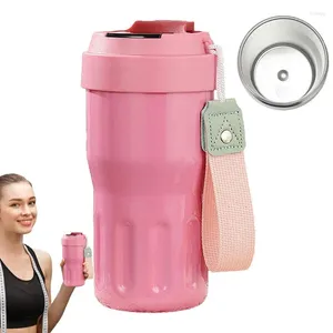 Wasserflaschen Smart Thermal Mug 500 ml Flasche mit Temperaturanzeige Isolierte Getränkebehälter Sport Utility Supplies für