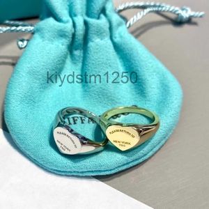 Band Rings Heart Ring Tasarımcı Kadınlar İçin Mücevher 2024 New York'a Dönüş Gül Renkli Hediye Goth Mücevherleri Aşk V0of