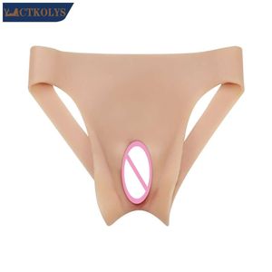 Accessori per costumi Crossdressing Mutandine in silicone Mutandine per fica realistiche Biancheria intima per vaginale finta Transessuali Queensgender Drag Queen