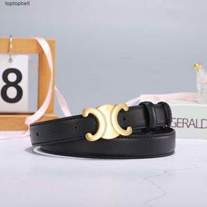 Designer Women's Belt Smooth Buckle Belt Retro Design Thin Waist Belts Width 2.8CM Genuine Cowhide 4 Color Optional 10A