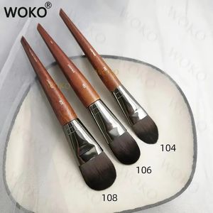 M108 106 Flat Foundation Brush BB Cream Blender Concereer Foundation Pędzel Pędzel Large Foundation Cream Cream Narzędzia 240119