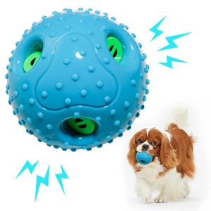 Giocattoli Giocattolo per cani Pet Squeaking Strano Palla Giocattolo per cani Palla Giocattolo stridulo Molari per alleviare la noia Materiale TPR Giocattolo per animali Accessori per cani