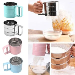 Baking Tools Hand-Screened Kitchen Gadget For Cake Coffee Sugar Mesh Sieve Flour Cup Powder Strainer