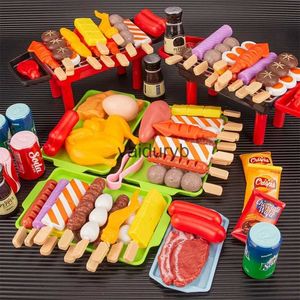 Cucine Gioca Cibo Baby Dress Up Cucina Giocattoli Set da barbecue Bambini Pentole simulate Cucina Cosplay Regalo educativo Toysvaiduryb