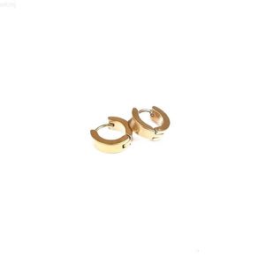 Brincos de ouro minimalista 18k banhado a ouro huggie chunky brincos feminino luxo moda declaração argola brinco de aço inoxidável