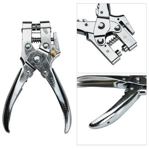 Tang Hole Punch Hand Plier with 100Pcs Grommets Leather Strap Belt Rivets Pincer Eyelet Setter Craft Hand Tools