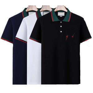 Summer GG Men'women's Designer Embroidered for Men's Top Alphabetic Polo Shirt Clothing Short Sleeve T-shirt Largem-xxxl