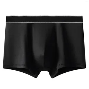 Mutande Boxer a vita alta Mutande traspiranti maschili Traceless Mutandine a quattro angoli Boxer sottile e accogliente Vendita Langerie Ropa Hombre