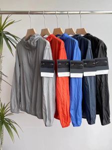 Men's Jackets Designer Pocket Stone Jacket Long Sleeve Zipper Badges Men Casual Coat Windbreaker Embrodiery Mens Shirts Cp