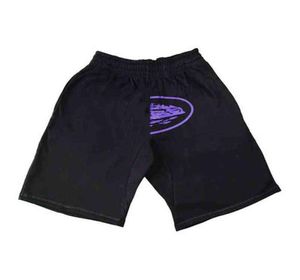 Tecido cruzeiro impressão cintura elástica shorts esportivos men039s vintage punk casual cintura alta streetwear shorts soltos y2k bottoms goth6919190