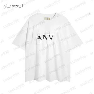 2024 Lanvins T-shirt Uomo Donna Designer Maniche corte Moda Estate Primavera Casual T-shirt in cotone Stile italiano Top Nero Bianco Verde Lanvin Lettera T Shirt 9124