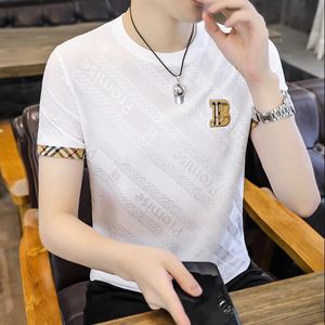 Designer t camisa verão manga curta gelo secagem rápida camiseta marca de luxo homens camiseta roupas dos homens