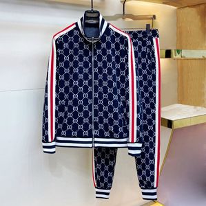 2022 masculino casual agasalho moda carta padrão sweatsuit ternos masculinos roupas clássicas calças de duas peças primavera jaqueta