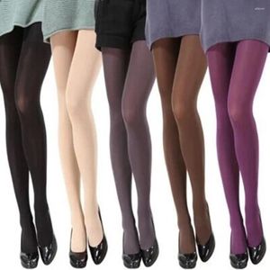 Women Socks Fashion 120D Pantyhose Ladies Seamless Strumpor 22 Sexiga färger Candy Multi-Color Velvet Basic Simple Style