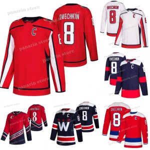 maglie da hockey cucite JOHN Ovechkin CARLSON Cup Oshie Evgeny Kuznetsov Maglia personalizzata da hockey su ghiaccio inversa