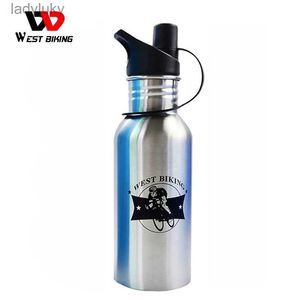 Vattenflaskor Burar West Cykling Sports Travel Drinkware Kettle Rostfritt stål MTB Cykelridning Garrafa Mountain Bike Cycling Water Drink Bottlel240124