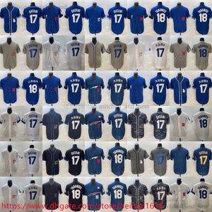 2024 Novo LA Baseball 17 Shohei Ohtani Jersey Dodgers Home Away 18 Yoshinobu Yamamoto Jerseys Preto Azul Branco Cinza Respirável Camisa Esportiva Homem Mulheres Juventude Crianças Meninos