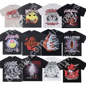 Tees Hellstar Tshirt 여름 패션 남성 여성 디자이너 T 셔츠 긴 슬리브 탑면 Tshirts 의류 의류 폴로 짧은 슬리브 고품질 Hellstars 의류