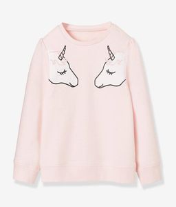 작은 Maven Girls Sweatshirts 가을 어린이면 후드 땀 셔츠 어린이 039S Unicornio Infantil 204275008 의류