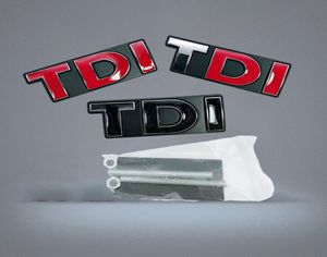 Emblema do emblema da grade dianteira do carro TDI de metal Logo012343339422