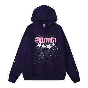 uomo felpa con cappuccio grafico Specciatore grafico Young Thug 555 Spider Hoodie Men Women Schiam Stampa Web Felpe Pink Pullovers Pullover uomini Designer Overszed Designer Mens Giacca Domani 25