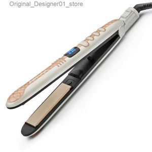 Alisadores de cabelo Profissional 2 em 1 Alisador de Cabelo Ferro Rápido Aquecimento Display LED Revestimento Cerâmico Placa de Aquecimento Cabelo Reto Flat Iron Curl Q240124