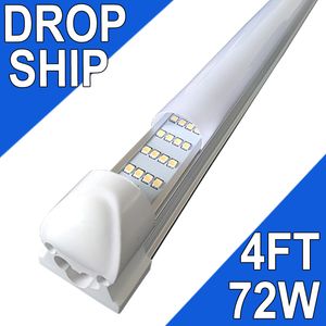 Zintegrowane lampy LED o 4 stopy 72W 72WATT T8 4 rzędy 48 