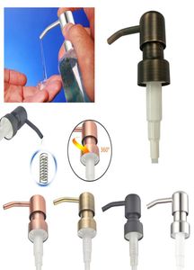 28400 SOAP DISPENSER PUMPS 304 Rostfritt stål Dispenser Rose Gold Shower Munstycket Electropating Pump Head Metal Shampoo Press SAN3865085