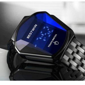 2021 win Men's Electronic Watch Creative Locomotiveh Waterproof Touch Fashion278e