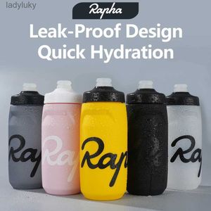 Water Bottles Cages 2023 Rapha Cycling Water Bottle 620 750ml Leak-proof Squeezable Taste-free BPA-free Plastic Camping Hiking Sports Bicycle KettleL240124