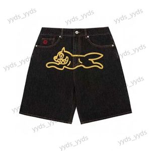 Męskie spodenki workowate krótkie spodnie Mężczyźni Y2K Harajuku dżinsowe szorty Kobiety Hip Hop punk Streetwear Summer American Jorts Shorts Street Clothing 2023 T240124