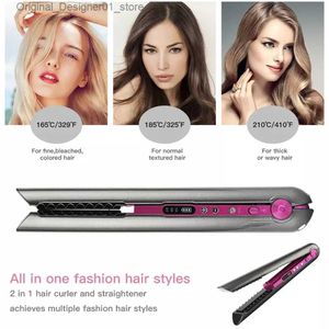 Hair Straighteners Brushes Straightening Brush 160 c Digital Ce 3c Dry Wet 40w 59w Straightener Curling Iron Clearance Q240124