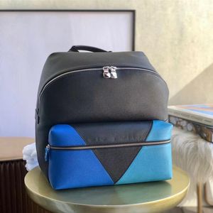 Новая версия M30735 Discovery рюкзак мелко тиснения Taiga Leather Man Business Brackpack Back Sadg Body PM Backpack Bags235g