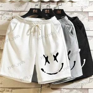 Herrshorts 2023 mode mäns bomullsstrand shorts rolig grafik tryck svett byxa hip hop andningsbara sport casual shorts gratis frakt T240124