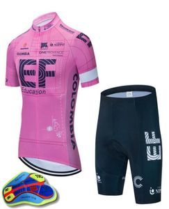 EF Education First team Maglia da ciclismo a maniche corte 19D Pantaloncini imbottiti in gel Set da corsa Bicicletta Maillot Ciclismo MTB Abbigliamento da bici S9521959