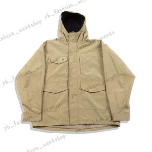 Designer män carharts jacka och tshirt vintage amerikansk jacka lapel jackor smal målade patch outwear carharts tshirt 906 665